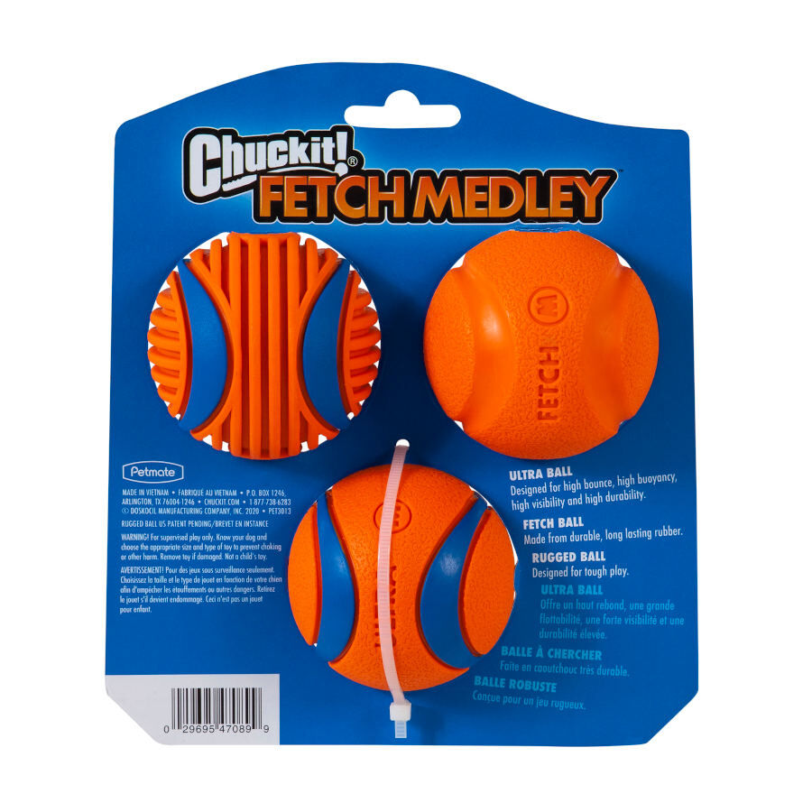 Chuckit! Fetch Medley Conjunto de Bolas para c&atilde;es, , large Imagem n&uacute;mero 2